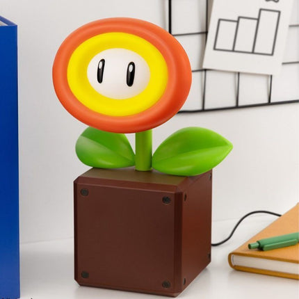 Paladone Super Mario Fire Flower LED Φωτιστικό 25cm με 3 Επίπεδα Φωτεινότητας & USB