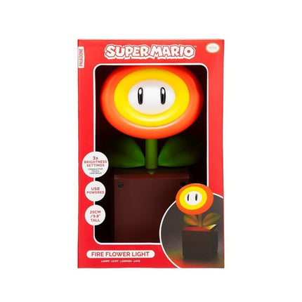Paladone Super Mario Fire Flower LED Φωτιστικό 25cm με 3 Επίπεδα Φωτεινότητας & USB