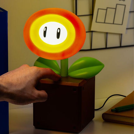 Paladone Super Mario Fire Flower LED Φωτιστικό 25cm με 3 Επίπεδα Φωτεινότητας & USB