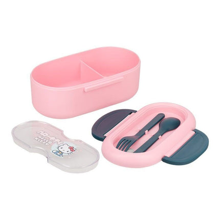 Paladone Sanrio Hello Kitty Bento Box Δοχείο Φαγητού με Διαχωριστικό, Πιρούνι & Κουτάλι PP13162HK