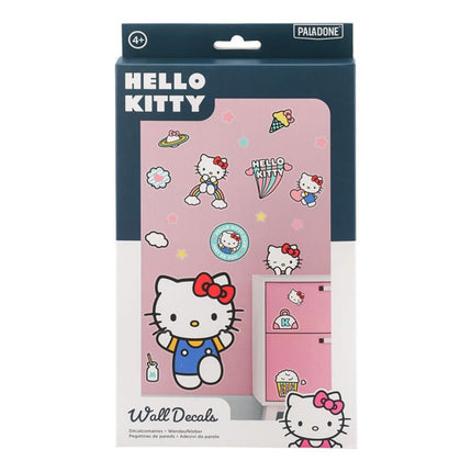 Paladone Hello Kitty Wall Decals Αυτοκόλλητα Τοίχου 4 Φύλλων με Kawaii Σχέδια PP14592HK