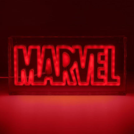 Paladone Marvel LED Neon Light Φωτιστικό 30cm με Κόκκινη Λάμψη & Τροφοδοσία USB PP13125MC
