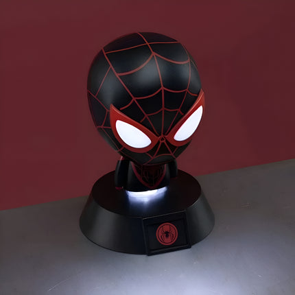 Paladone Marvel Spider-Man Miles Morales Icon Light V2 Φωτιστικό 3D Φιγούρα 11cm Μαύρο/Κόκκινο, 3+ Ετών