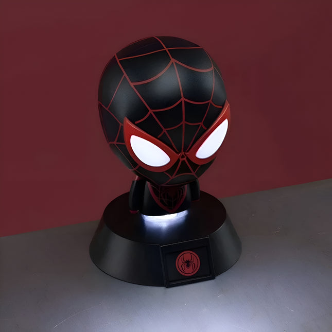 Paladone Marvel Spider-Man Miles Morales Icon Light V2 Φωτιστικό 3D Φιγούρα 11cm Μαύρο/Κόκκινο, 3+ Ετών