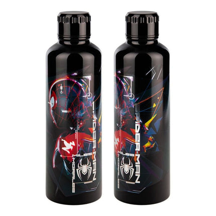 Paladone Marvel Miles Morales Μεταλλικό Μπουκάλι Νερού 500ml από Ανοξείδωτο Ατσάλι PP14526SPM Μαύρο