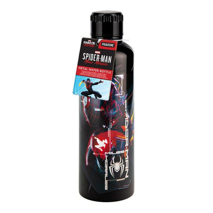 Paladone Marvel Miles Morales Μεταλλικό Μπουκάλι Νερού 500ml από Ανοξείδωτο Ατσάλι PP14526SPM Μαύρο