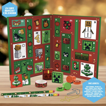 Paladone Minecraft 24 Boxes Advent Calendar Χριστουγεννιάτικο Ημερολόγιο με 24 Εκπλήξεις, Σχεδιασμό Βιβλίου & Συλλεκτικά Δώρα Minecraft PP13846MCF, 8+ Ετών
