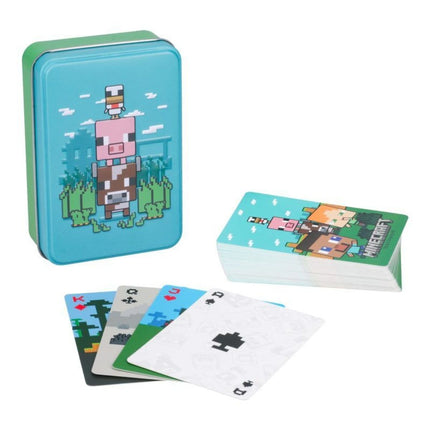 Paladone Minecraft Animals Playing Cards Τράπουλα σε Μεταλλικό Κουτί με 52 Κάρτες & 2 Jokers PP13379MCF
