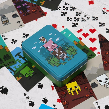 Paladone Minecraft Animals Playing Cards Τράπουλα σε Μεταλλικό Κουτί με 52 Κάρτες & 2 Jokers PP13379MCF