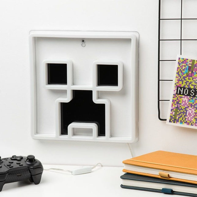 Paladone Minecraft Creeper Επιτοίχιο LED Neon Φωτιστικό 25cm με Τροφοδοσία USB PP14020MCFVN