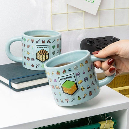 Paladone Minecraft Embossed Mug Κεραμική Κούπα 400ml με Ανάγλυφες Λεπτομέρειες PP14641MCF Μπλε