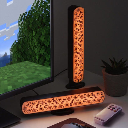 Paladone Minecraft Σετ 2 RGB Φωτιστικών Μπάρων 25cm με Τηλεχειριστήριο PP13889MCF