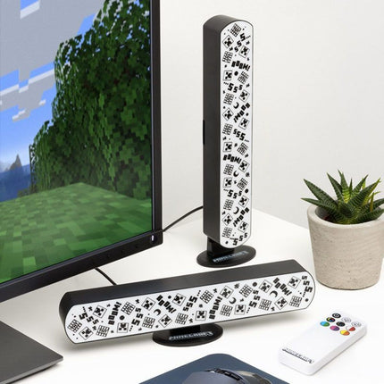 Paladone Minecraft Σετ 2 RGB Φωτιστικών Μπάρων 25cm με Τηλεχειριστήριο PP13889MCF