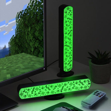 Paladone Minecraft Σετ 2 RGB Φωτιστικών Μπάρων 25cm με Τηλεχειριστήριο PP13889MCF