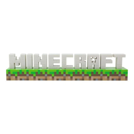 Paladone Minecraft Logo Light Φωτιστικό 41.2cm με 2 Λειτουργίες Φωτισμού PP8759MCFV3