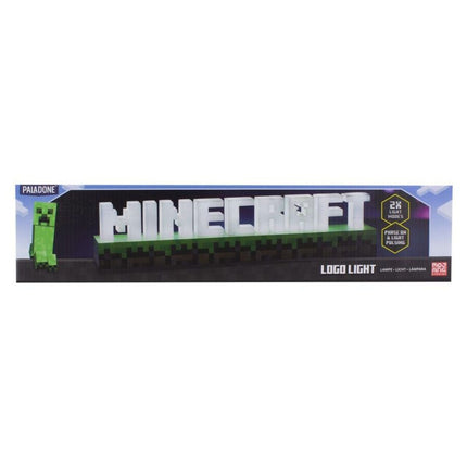 Paladone Minecraft Logo Light Φωτιστικό 41.2cm με 2 Λειτουργίες Φωτισμού PP8759MCFV3