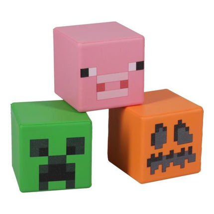 Paladone Minecraft Αφρώδες Κύβος Anti-Stress 6cm σε Σχέδια Jack O’Lantern, Pig ή Creeper 1 Τεμάχιο PP11442MCFV2