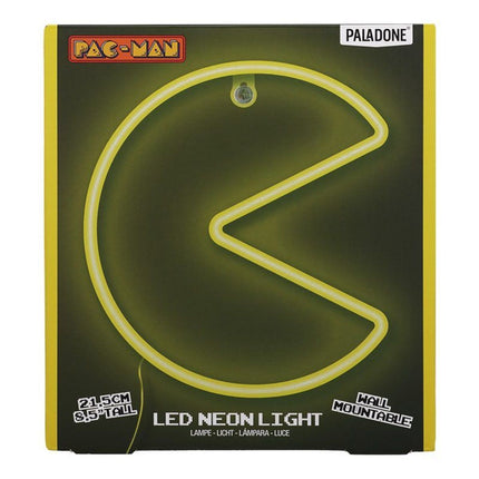 Paladone PAC-MAN Wall Mountable LED Neon Light Επιτοίχιο Φωτιστικό 21.5cm με Κίτρινη Λάμψη PP12624PMVN