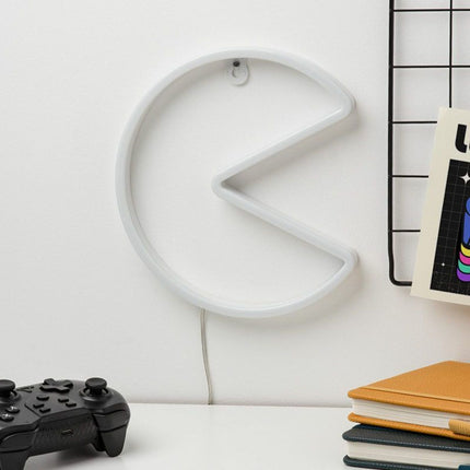 Paladone PAC-MAN Wall Mountable LED Neon Light Επιτοίχιο Φωτιστικό 21.5cm με Κίτρινη Λάμψη PP12624PMVN