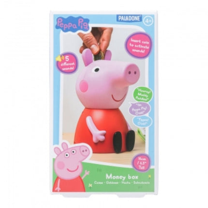 Paladone Peppa Pig Shaped Money Box Κουμπαράς 16cm με 5 Ήχους PP12730PP