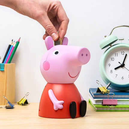 Paladone Peppa Pig Shaped Money Box Κουμπαράς 16cm με 5 Ήχους PP12730PP