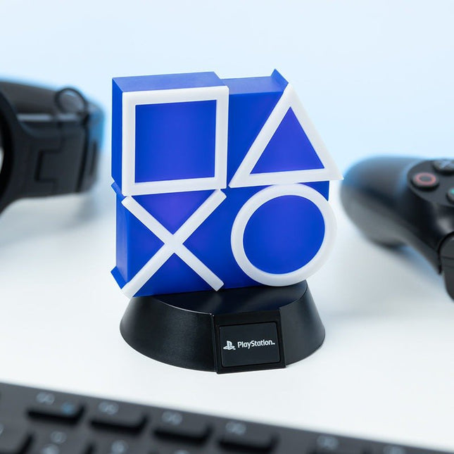 PALADONE PlayStation PS5 Icons Light Φωτιστικό 3D 10cm με LED Φωτισμό Μπλε/Λευκό, 3+ Ετών