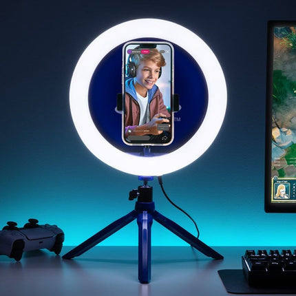 Paladone PlayStation Φωτιστικό Streaming LED 25,9cm με Τρίποδο & Βάση Κινητού PP13114PS