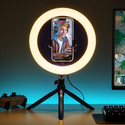 Paladone PlayStation Φωτιστικό Streaming LED 25,9cm με Τρίποδο & Βάση Κινητού PP13114PS