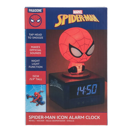 Paladone Marvel Spider-Man Icon Ψηφιακό Ξυπνητήρι 15cm με Φωτάκι Νυκτός & Επίσημους Ήχους PP14229SPM