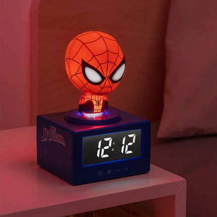 Paladone Marvel Spider-Man Icon Ψηφιακό Ξυπνητήρι 15cm με Φωτάκι Νυκτός & Επίσημους Ήχους PP14229SPM