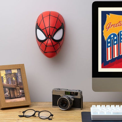 Paladone Marvel Spider-Man Mask Light Φωτιστικό Μάσκα 22cm με USB & Επιτοίχια Τοποθέτηση PP11357SPM