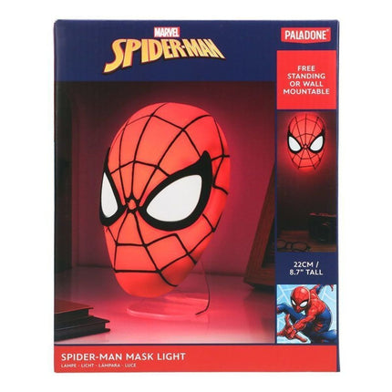 Paladone Marvel Spider-Man Mask Light Φωτιστικό Μάσκα 22cm με USB & Επιτοίχια Τοποθέτηση PP11357SPM
