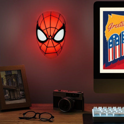 Paladone Marvel Spider-Man Mask Light Φωτιστικό Μάσκα 22cm με USB & Επιτοίχια Τοποθέτηση PP11357SPM