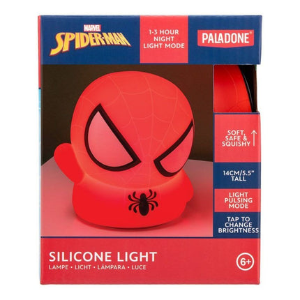 Paladone Marvel Spider-Man Φωτιστικό Σιλικόνης 14cm Επαναφορτιζόμενο με 3 Επίπεδα Φωτεινότητας PP13692SPM