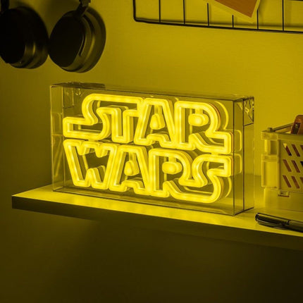 Paladone Star Wars LED Neon Light Φωτιστικό 30cm με Κίτρινη Λάμψη & USB PP13123SW