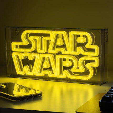 Paladone Star Wars LED Neon Light Φωτιστικό 30cm με Κίτρινη Λάμψη & USB PP13123SW