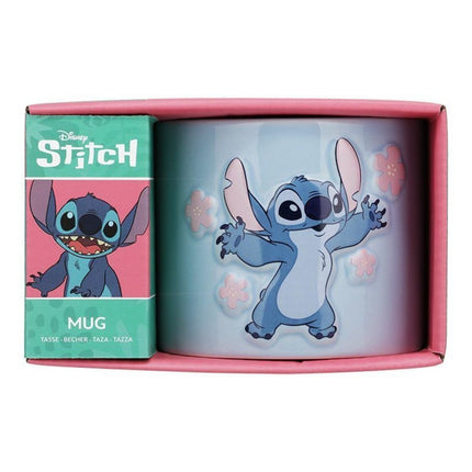 Paladone Disney Stitch Κεραμική Κούπα 400ml με Ανάγλυφες Λεπτομέρειες PP14626LS Γαλάζιο