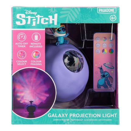 Paladone Disney Stitch Galaxy Projection Light Επαναφορτιζόμενο Φωτιστικό Προβολής 14cm με Τηλεχειριστήριο PP14475LS