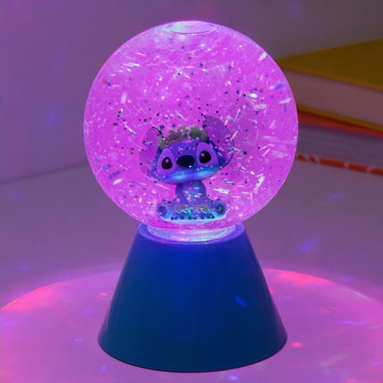 Paladone Disney Stitch LED Glitter Ball Φωτιστικό 17cm με Εναλλαγή Χρωμάτων PP14473LS