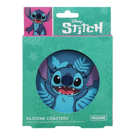 Paladone Disney Stitch Shaped Coasters Σετ 4 Στρογγυλά Σουβέρ Σιλικόνης PP13064LS