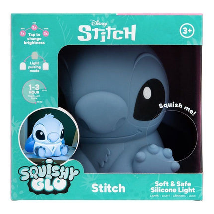 Paladone Disney Stitch SquishyGlo Φωτιστικό Σιλικόνης 15.2cm Επαναφορτιζόμενο με 3 Επίπεδα Φωτεινότητας PP13693LSV2