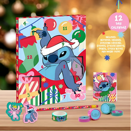 Paladone Disney Stitch Stationery 12 Day Advent Calendar Χριστουγεννιάτικο Ημερολόγιο 12 Ημερών με 12 Είδη Γραφικής Ύλης & Σχολικά Αξεσουάρ PP13223LS, 3+ Ετών