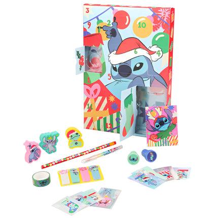 Paladone Disney Stitch Stationery 12 Day Advent Calendar Χριστουγεννιάτικο Ημερολόγιο 12 Ημερών με 12 Είδη Γραφικής Ύλης & Σχολικά Αξεσουάρ PP13223LS, 3+ Ετών