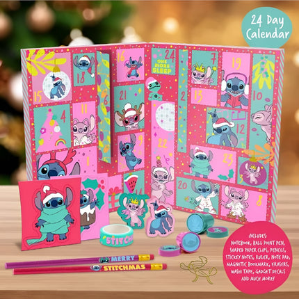 Paladone Disney Stitch Stationery Advent Calendar Χριστουγεννιάτικο Ημερολόγιο 24 Ημερών με 32 Είδη Γραφικής Ύλης & Σχολικά Αξεσουάρ PP13224LS, 3+ Ετών