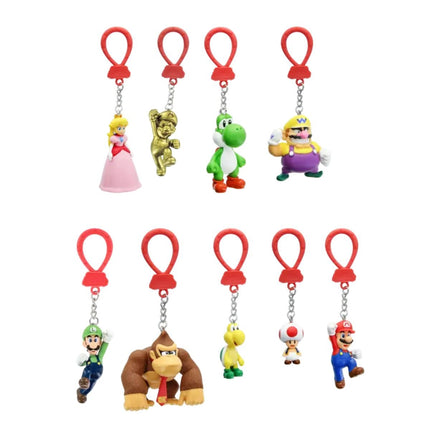Paladone Super Mario Backpack Buddies CDU 24 Τεμαχίων Μπρελόκ Σακιδίου με 9 Συλλεκτικούς Χαρακτήρες