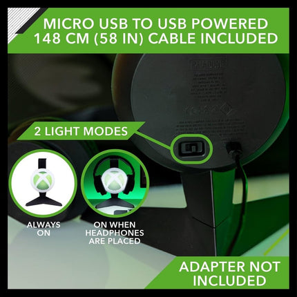 PALADONE Xbox Head Light LED Φωτιστικό & Βάση Ακουστικών Gaming