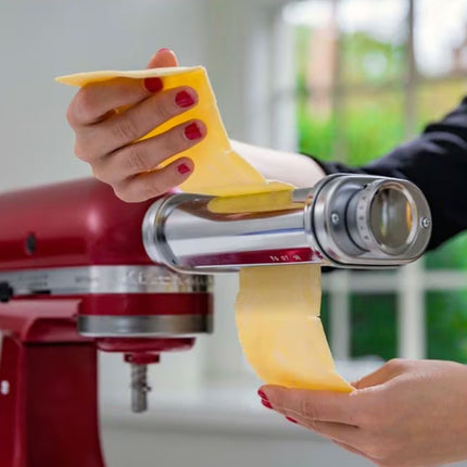 KitchenAid Artisan Εξάρτημα Ανοίγματος Φύλλου Ζυμαρικών για Μίξερ με 8 Ρυθμίσεις Πάχους 5KSMPSA Inox