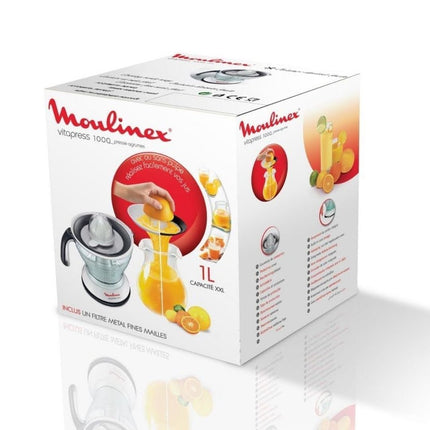 MOULINEX Vitapress Ηλεκτρικός Στίφτης 25W με Χωρητικότητα 1L, Διπλό Φίλτρο, Προστατευτικό Καπάκι & Αυτόματη Λειτουργία PC302B10