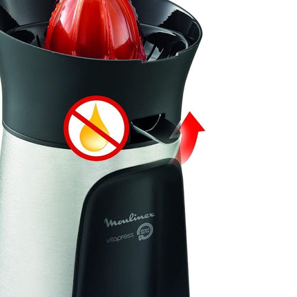 MOULINEX Ηλεκτρικός Στίφτης 100W με Χωρητικότητα 0.6L, 3 Κώνους, Anti-drip Στόμιο & Φίλτρο Πολτού PC603D10