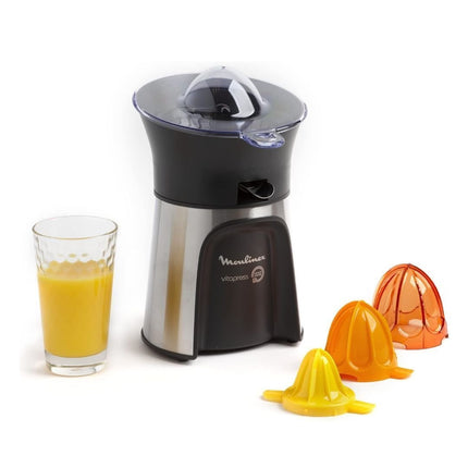 MOULINEX Ηλεκτρικός Στίφτης 100W με Χωρητικότητα 0.6L, 3 Κώνους, Anti-drip Στόμιο & Φίλτρο Πολτού PC603D10